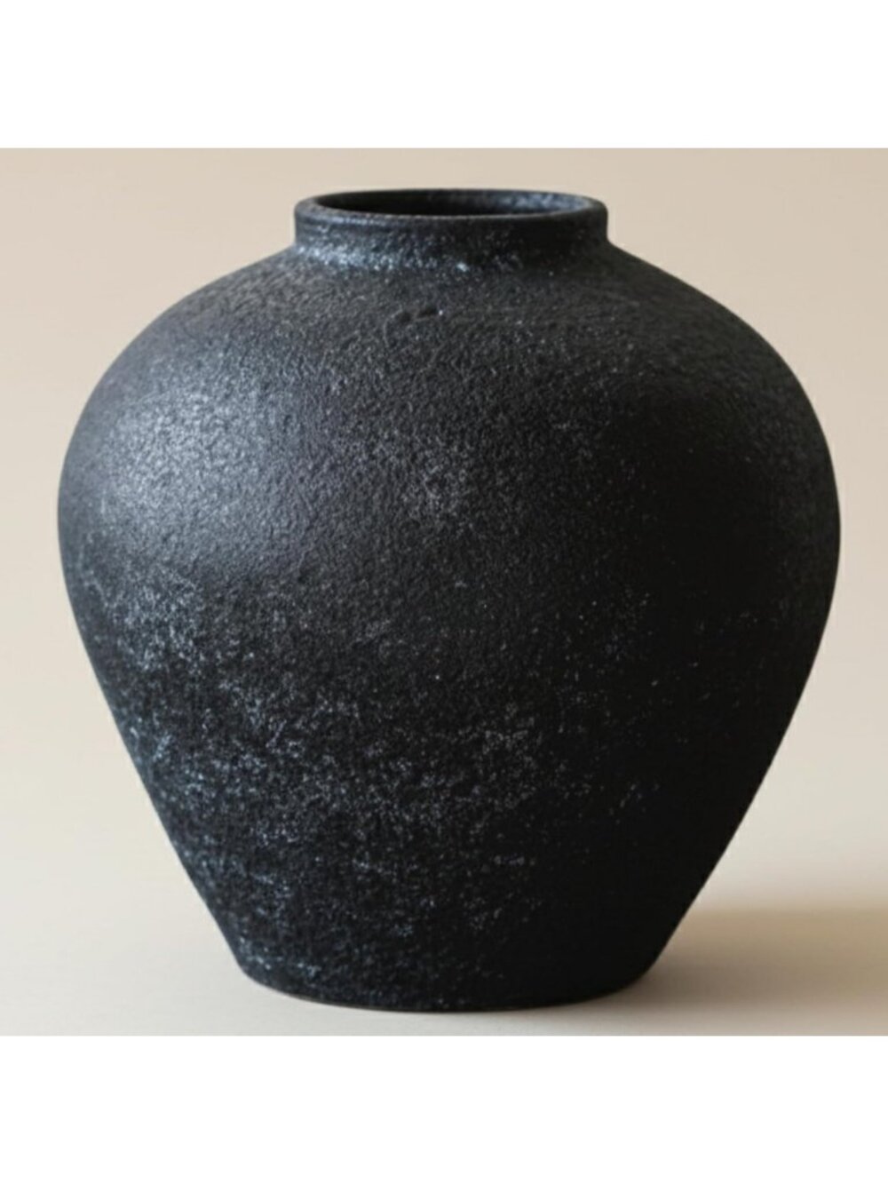Large Rustic Ceramic Vase 10.6” Tall - Handmade Farmhouse Decor Accent Piece